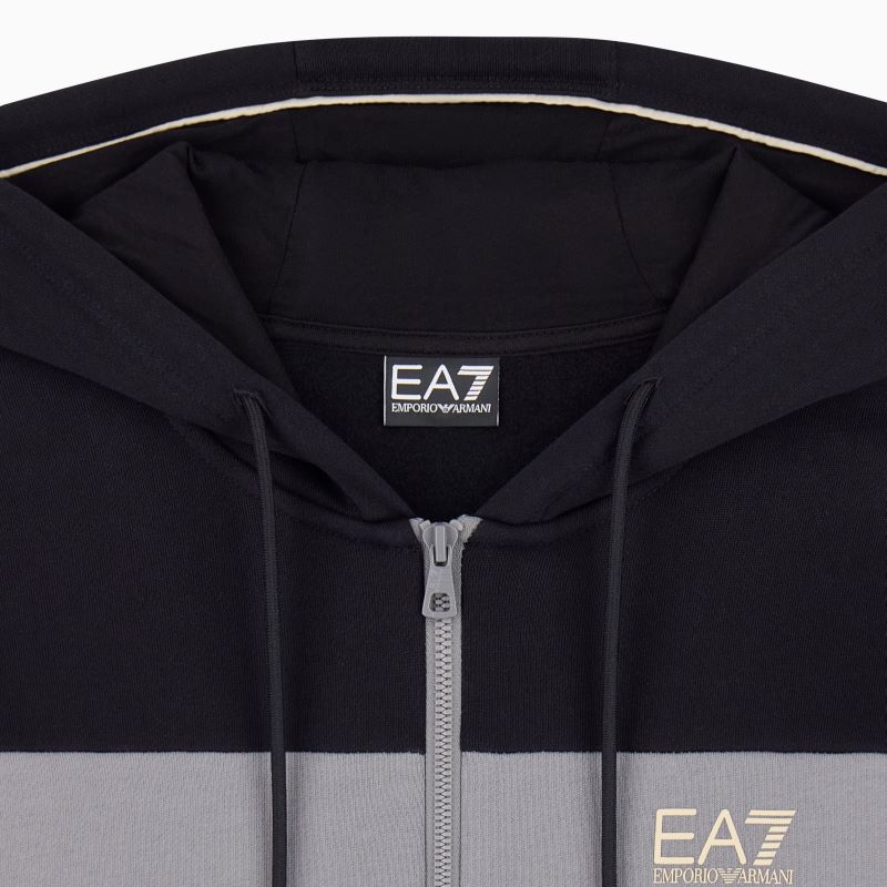 Bluza cu fermoar EA7 TRAIN ATHLETIC COLOUR BLOCK M HOODIE FZ BR
