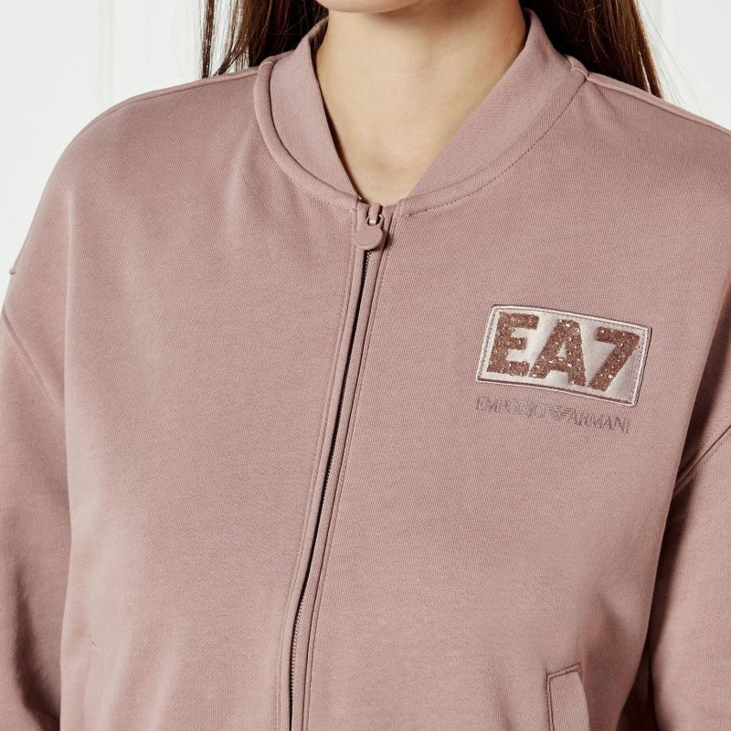 Bluza cu fermoar EA7 W T-TOP FZ CRYSTAL - imagine 3