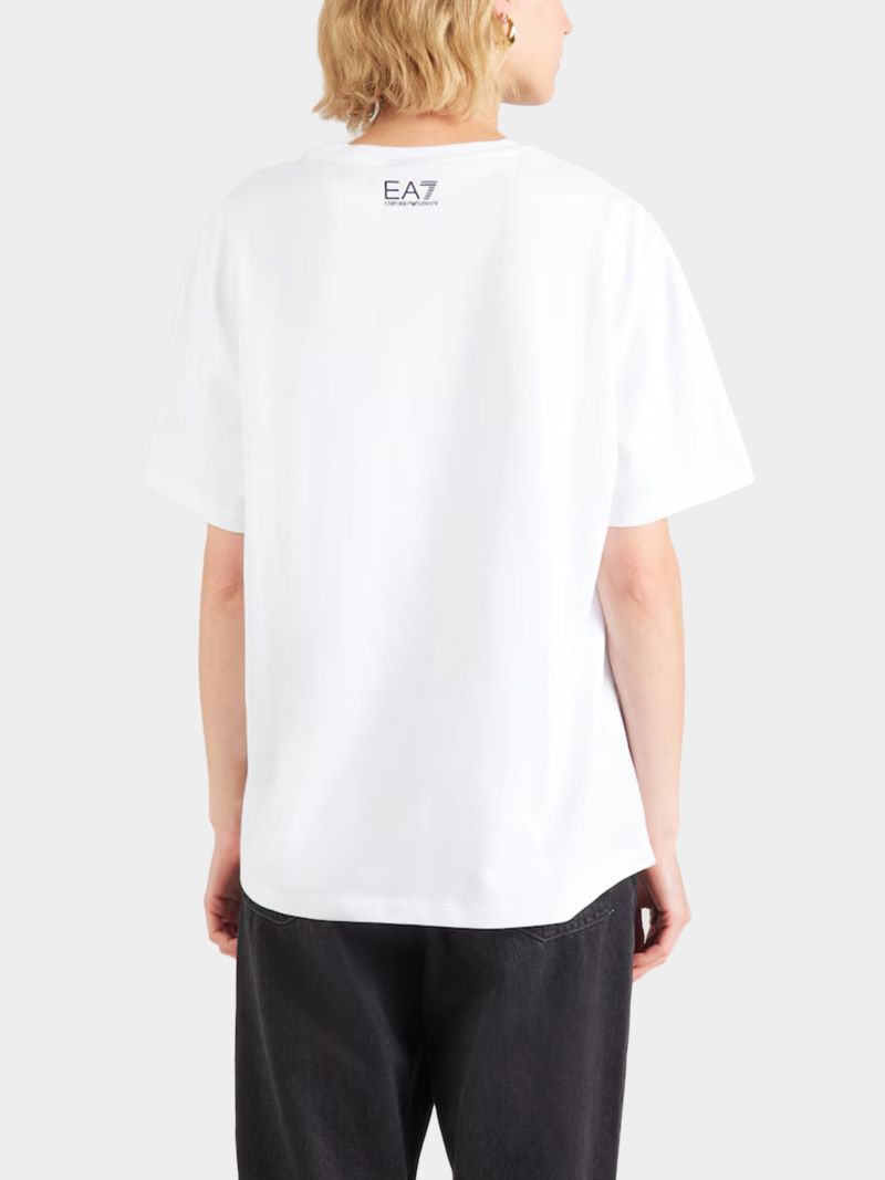 Tricou EA7 TRAIN LOGO SERIES W TEE SS BOX LOGO CROSSOVER - imagine 2