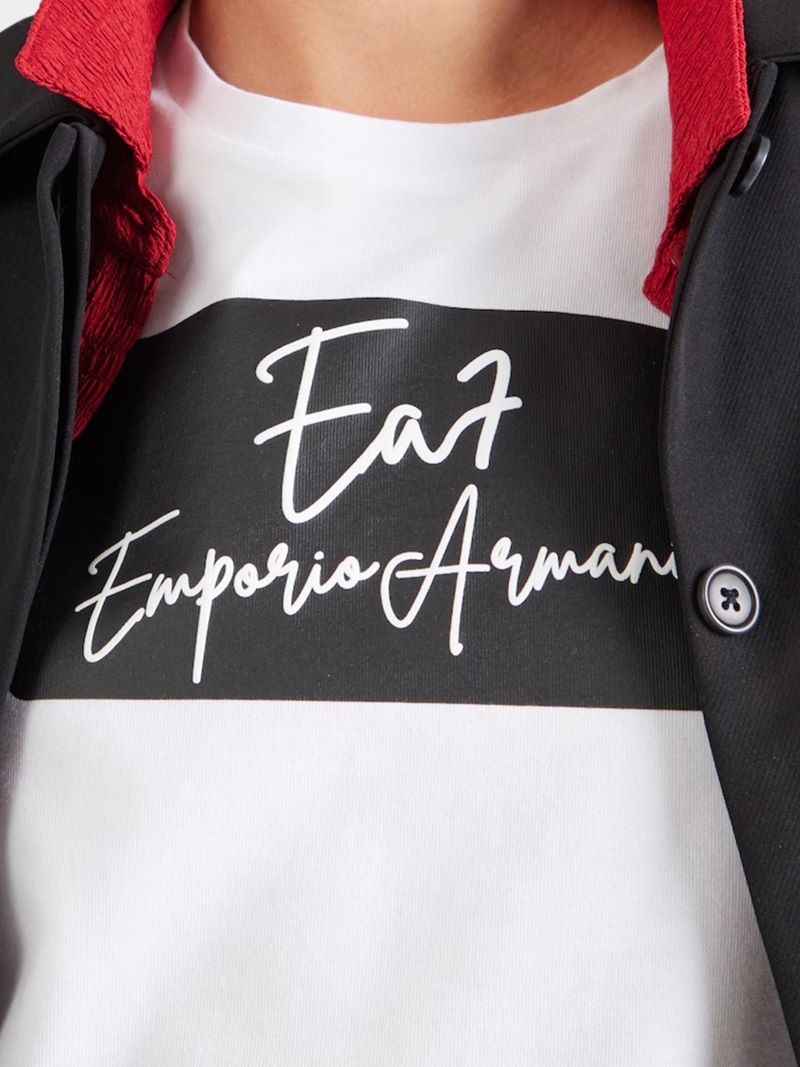 Tricou EA7 TRAIN LOGO SERIES W TEE SS BOX LOGO CROSSOVER - imagine 3