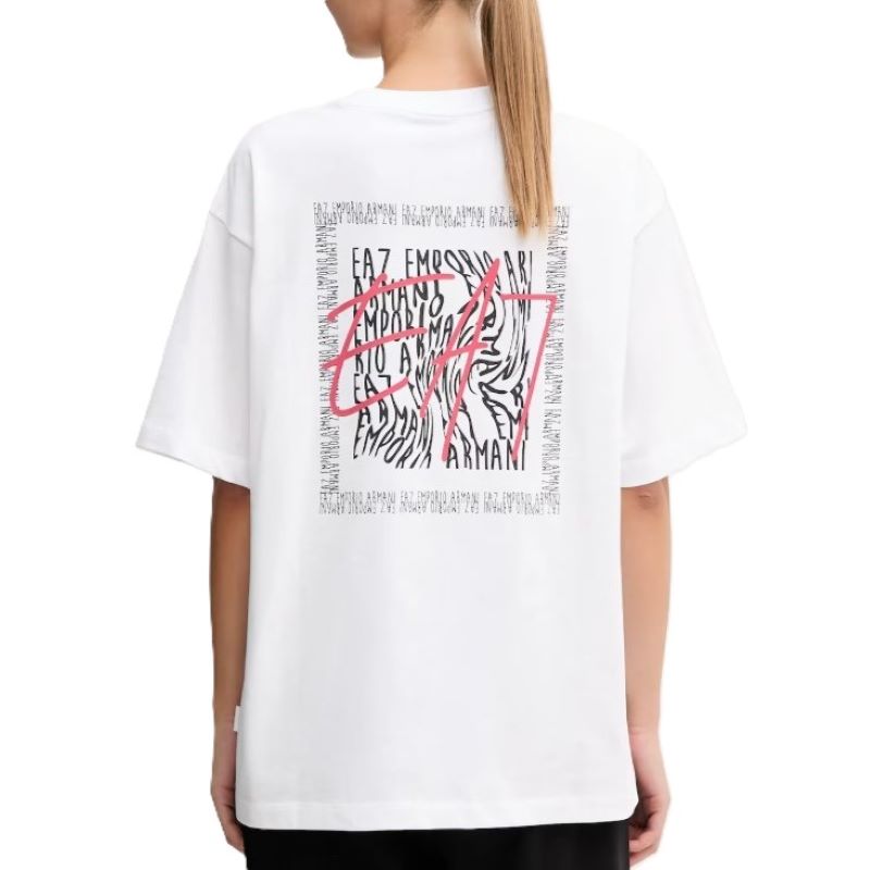Tricou EA7 TRAIN LOGO SERIES W TEE SS WRITTEN LOGO CROSSOVER - imagine 2