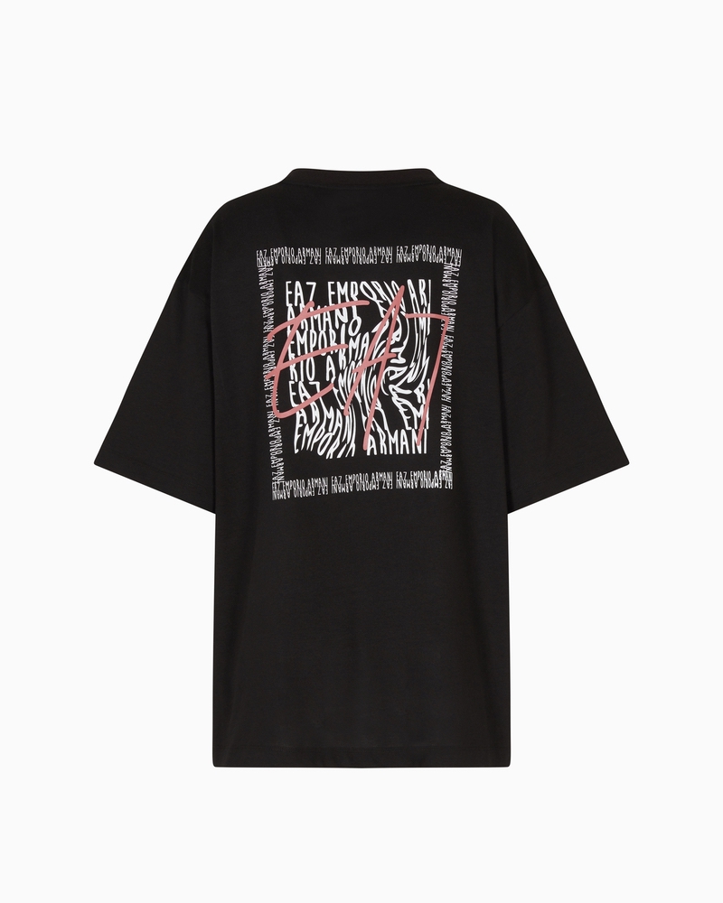 Tricou EA7 TRAIN LOGO SERIES W TEE SS WRITTEN LOGO CROSSOVER - imagine 2