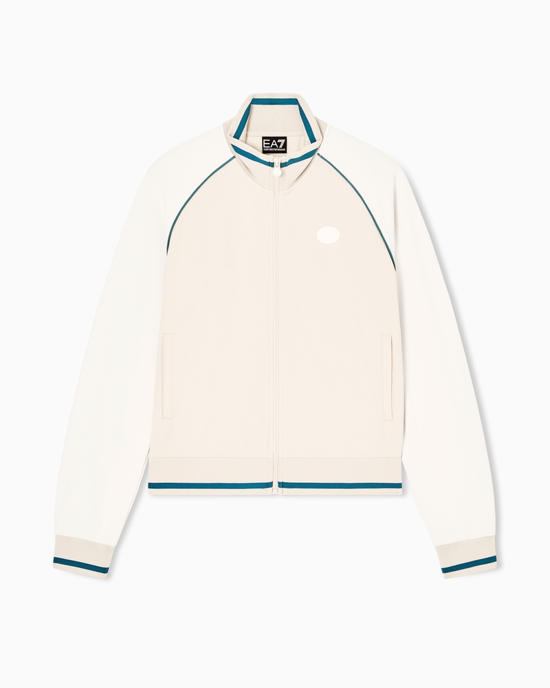 Bluza cu fermoar EA7 TRAIN SPORTING CLUB W T-TOP FZ - imagine 3