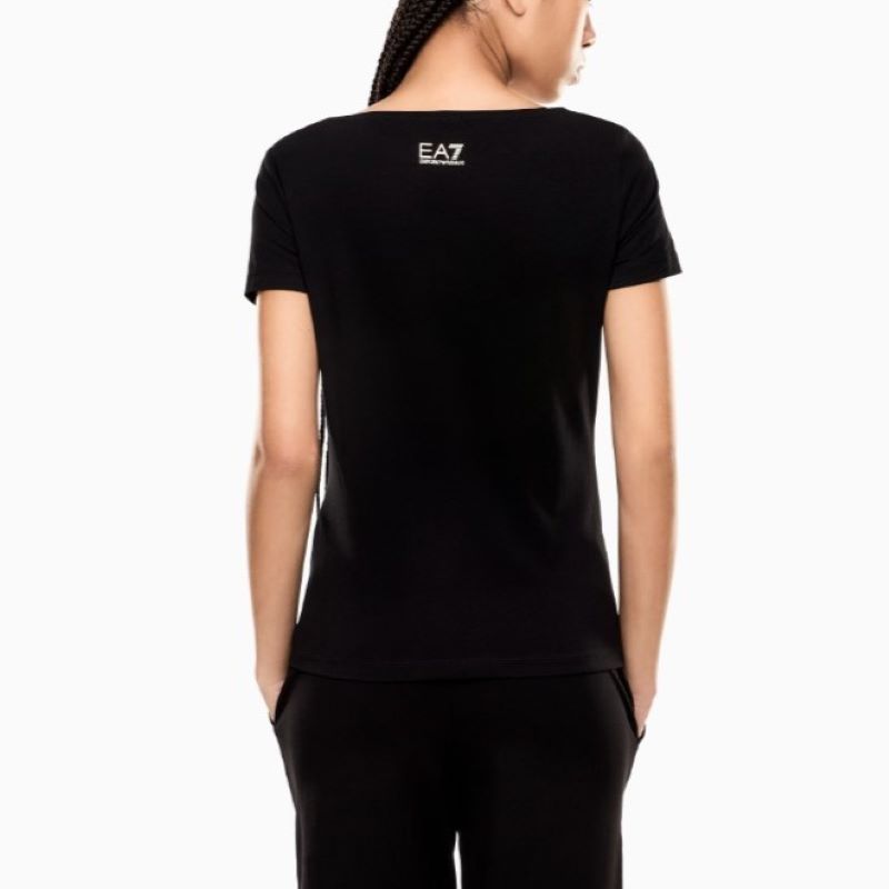 Tricou EA7 TRAIN LOGO SERIES W HANDWRITTEN TEE CROSSOVER - imagine 3