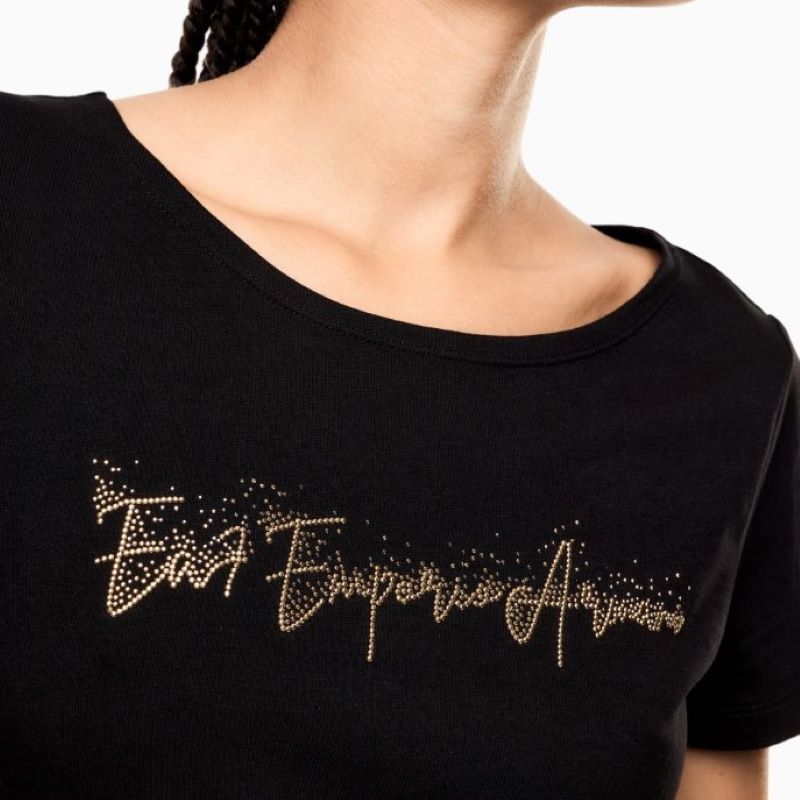 Tricou EA7 TRAIN LOGO SERIES W HANDWRITTEN TEE CROSSOVER - imagine 2