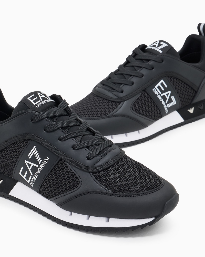 Pantofi sport EA7 BLACK & WHITE LACES — foto 2