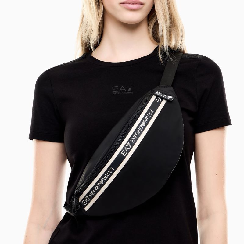Borseta EA7 TRAIN LOGO SERIES U WAISTBAG TAPE