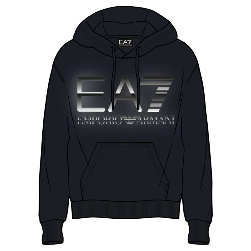 PM✨ Hanorac EA7 M OVERSIZE LOGO HOODIE RN COFT - various-brands.ro