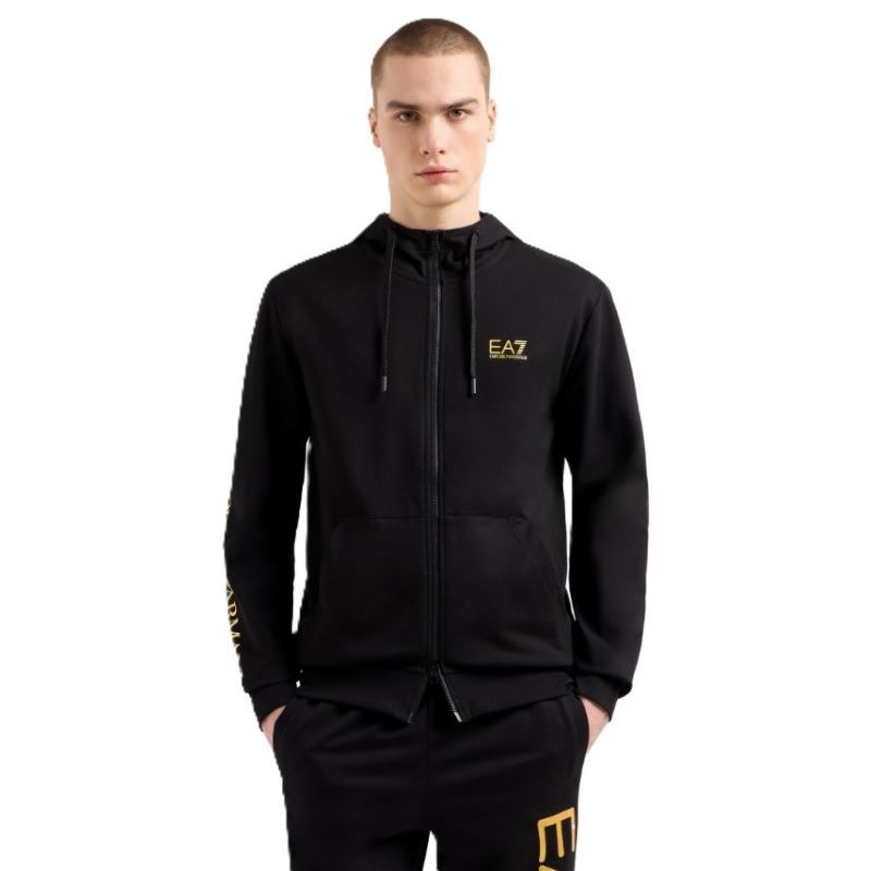 Bluza cu fermoar EA7 M HOODIE FZ EXTENDED LOGO CC - various-brands.ro