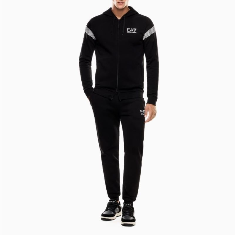Trening EA7 TRAIN 7 LINES M T-SUIT HOODIE FZ CH BR - various-brands.ro