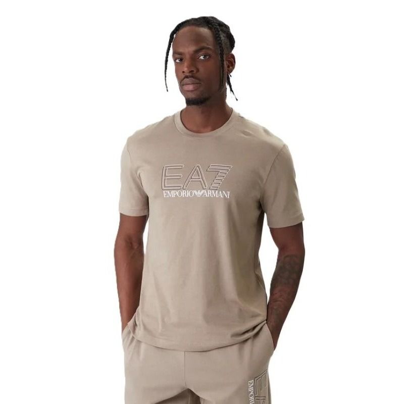 Tricou EA7 TRAIN VISIBILITY M TEE SS CO bej - various-brands.ro