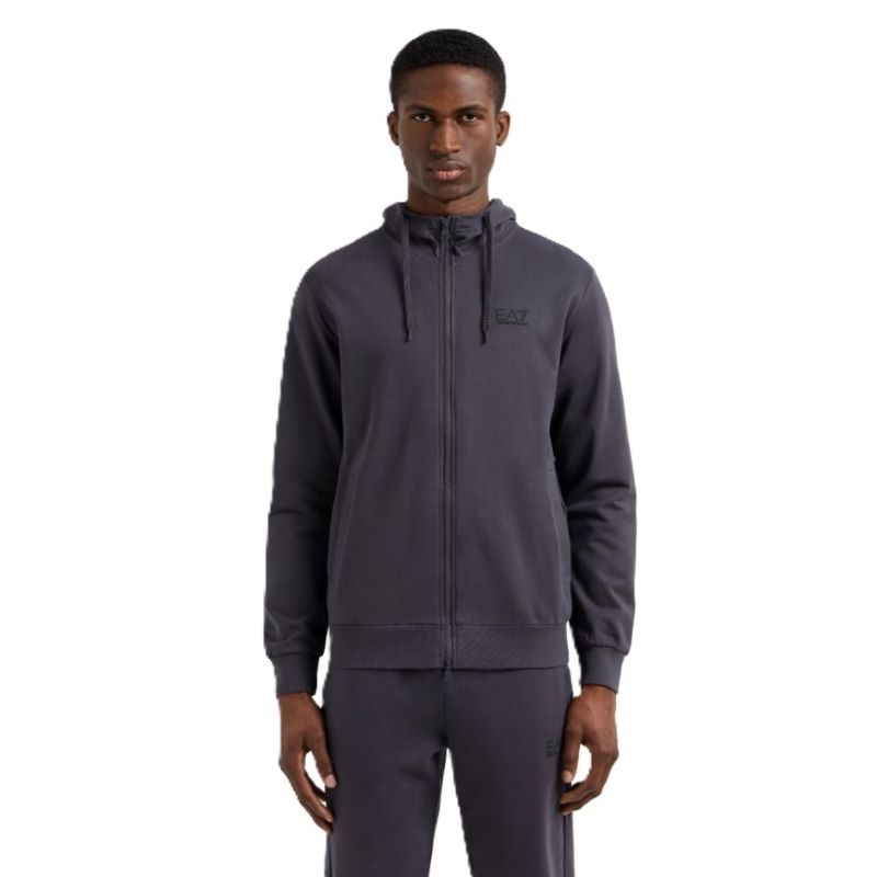 Bluza cu fermoar EA7 M HOODIE FZ COFT CC - various-brands.ro