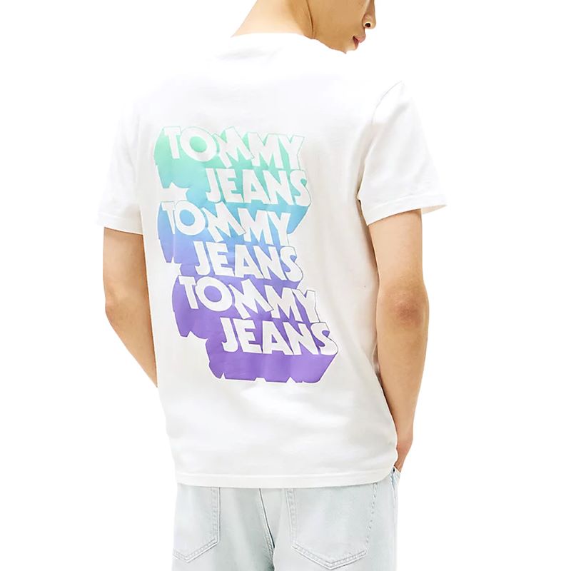 Tricou Tommy Hilfiger TJM REG STACK BACKPRINT TEEEXT – imagine 2