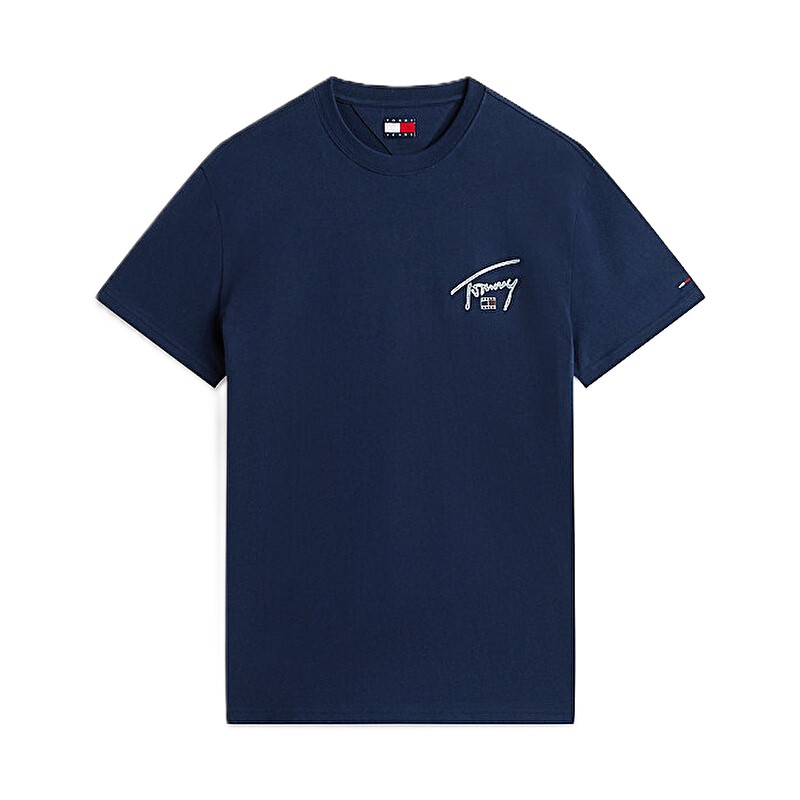 Tricou Tommy Hilfiger TJM REG SIGN BACKPRINT SS T EXT - imagine 3