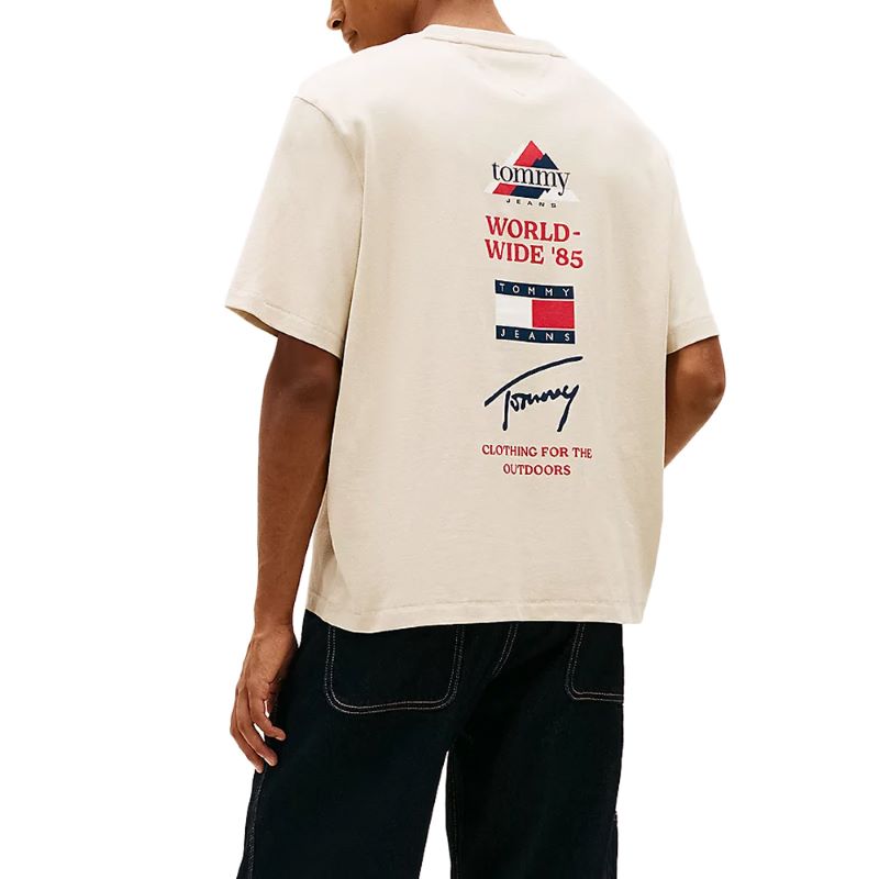Tricou Tommy Hilfiger TJM 90S PEAKS BACKPRINT SS TEE - imagine 2