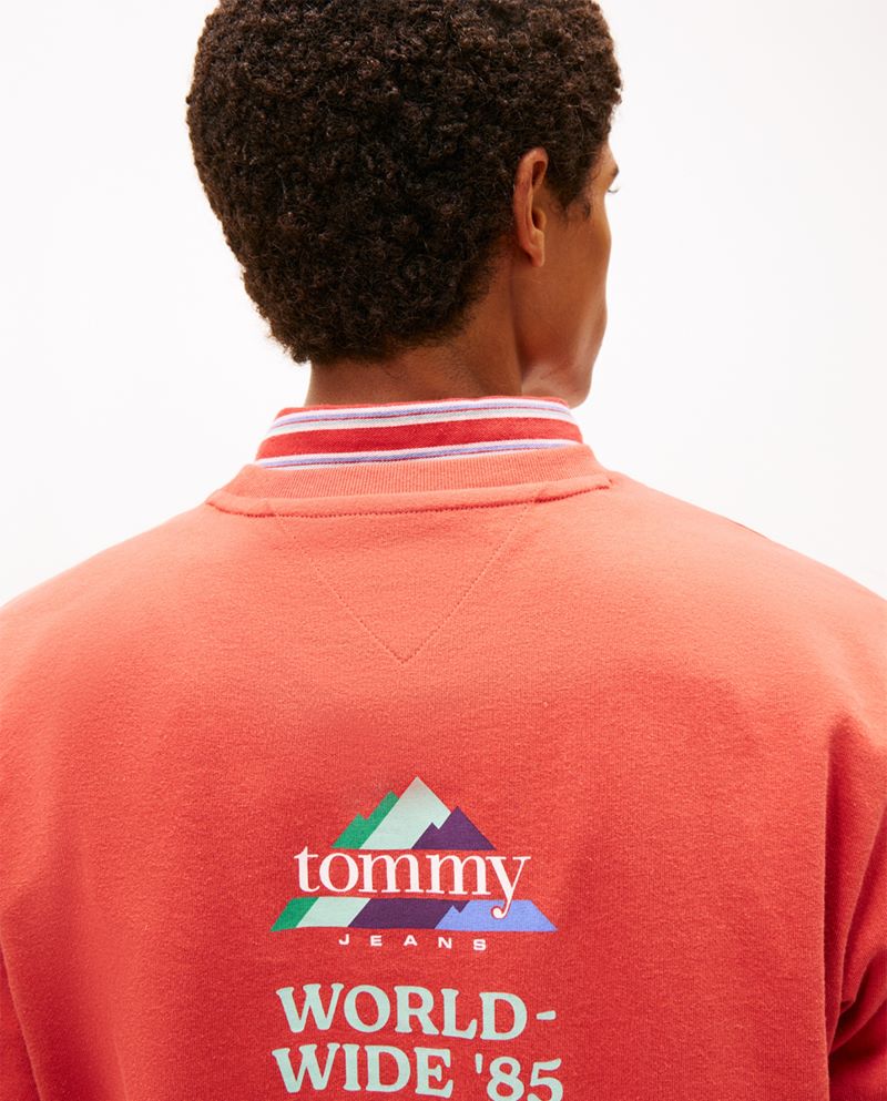 Tricou Tommy Hilfiger TJM 90S PEAKS BACKPRINT SS TEE - imagine 3