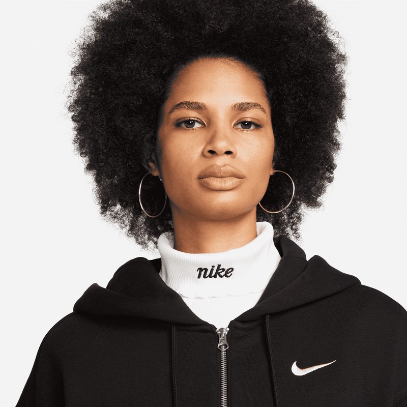 Bluza cu Fermoar Nike W Nsw PHNX fleece full zip OS hoodie - imagine 3