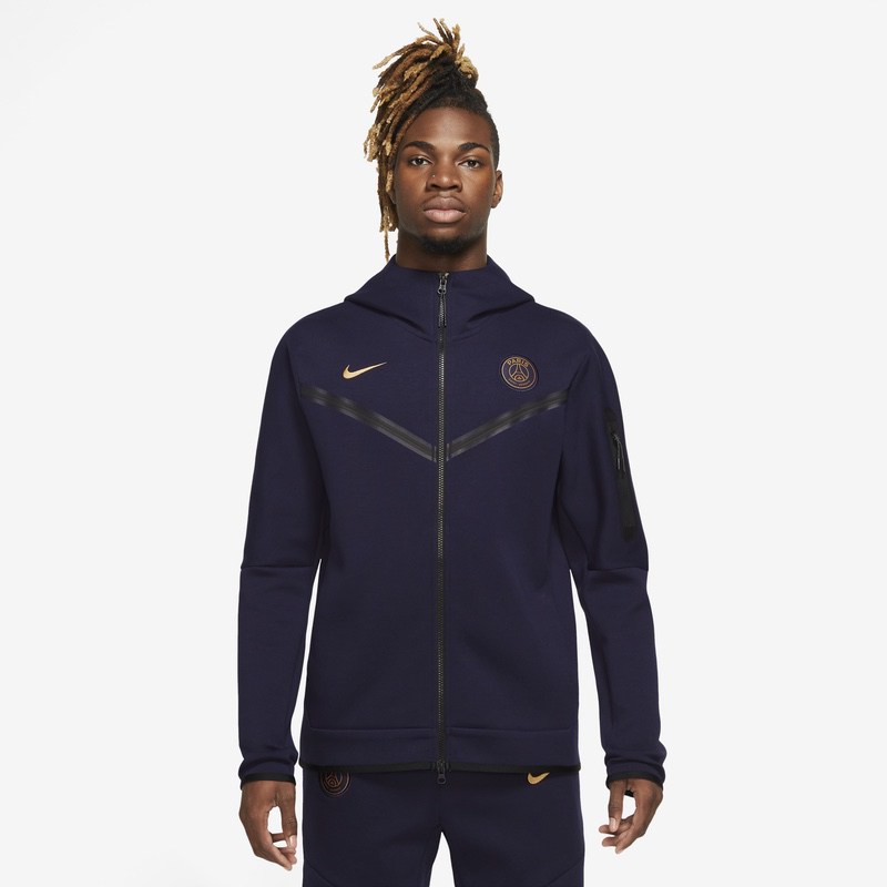 Bluza cu Fermoar Nike PSG MNSW TCH FLC HOODIE FZWR