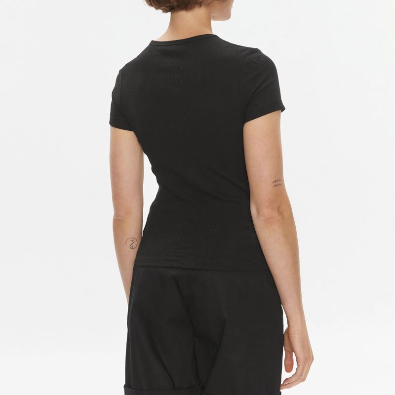 Tricou Tommy Hilfiger TJW SLIM BADGE RIB TEE - imagine 2