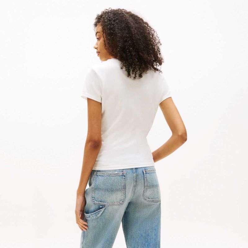 Tricou Tommy Hilfiger TJW SLIM ESSENTIAL LOGO2 TEEEXT - imagine 2