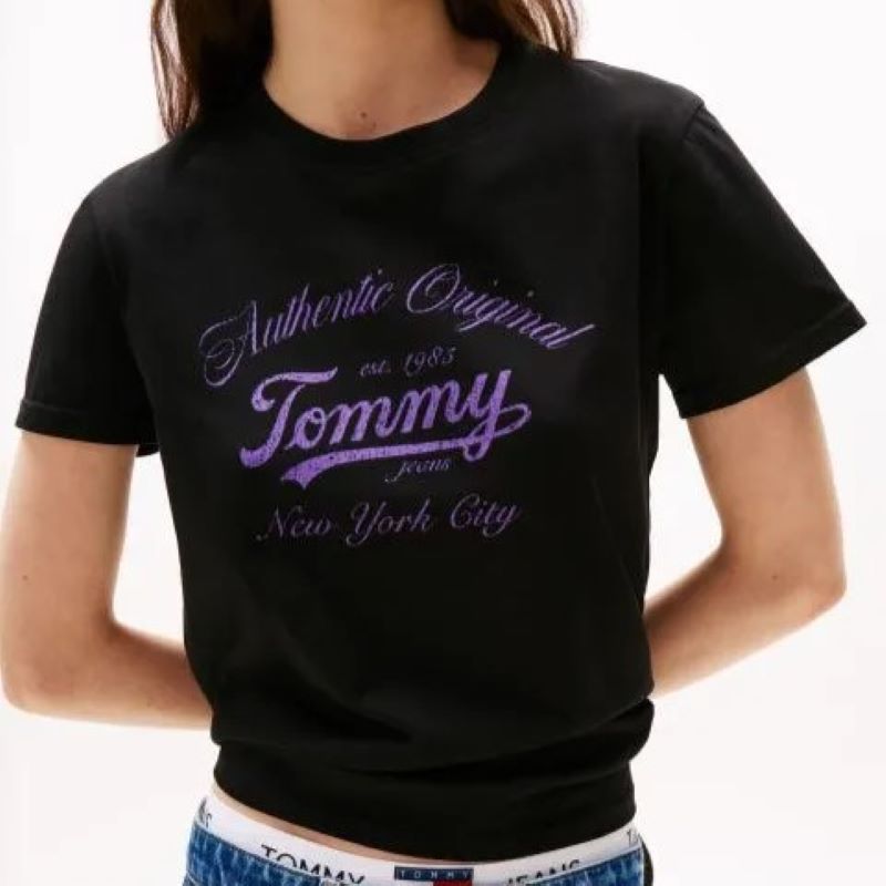 Tricou Tommy Hilfiger TJW REG ESSENTIAL LOGO 1 TEEEXT - imagine 3