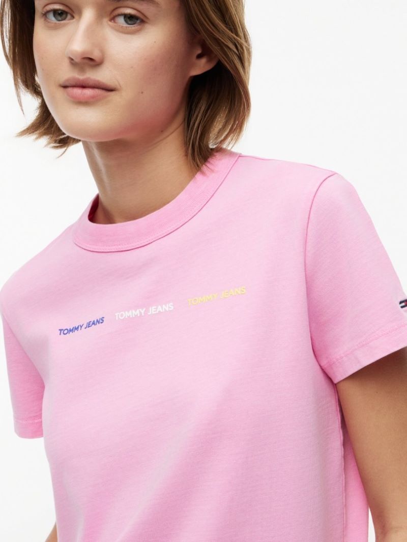 Tricou Tommy Hilfiger TJW REG TJ REPEAT WASH TEE