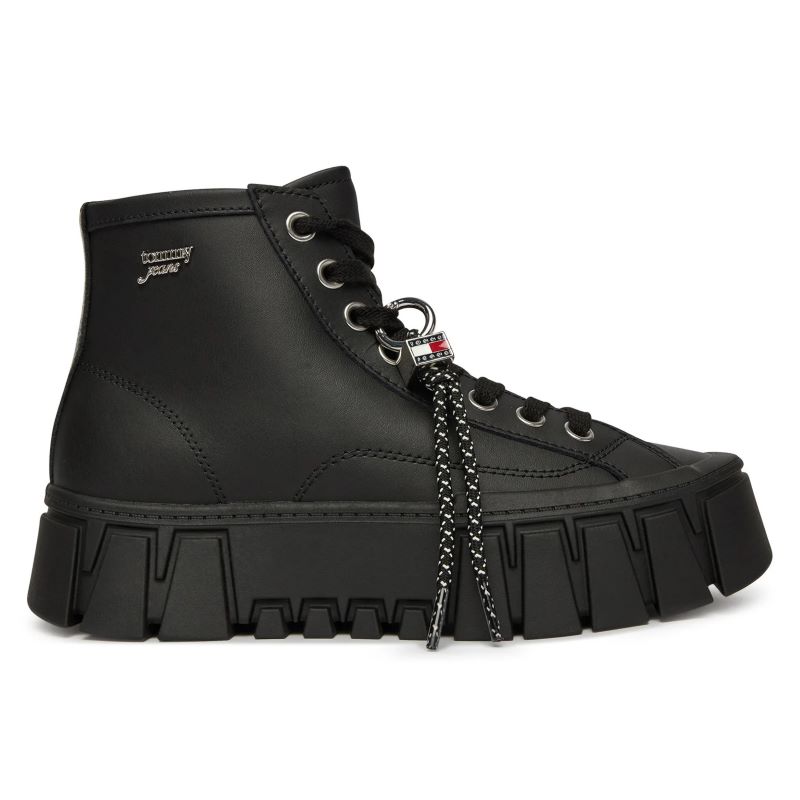 Ghete Tommy Hilfiger TJW PLATFORM SNEAKER LEATHER MC