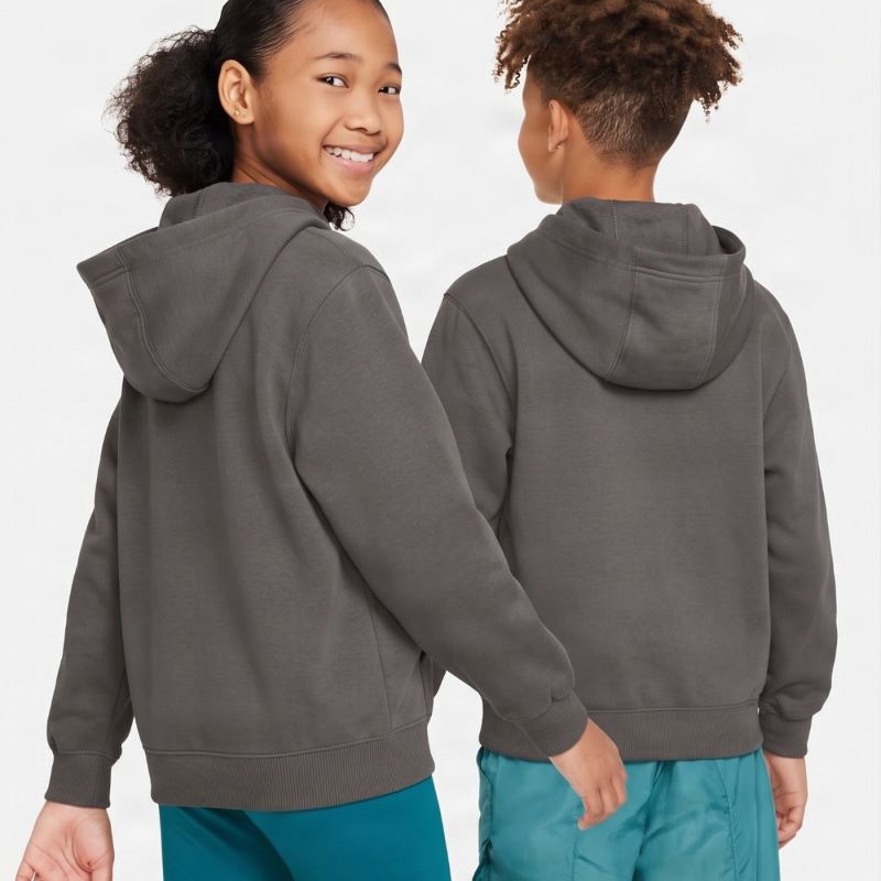 Hanorac Nike K NSW CLUB FLC HDY HBR — imaginea 2