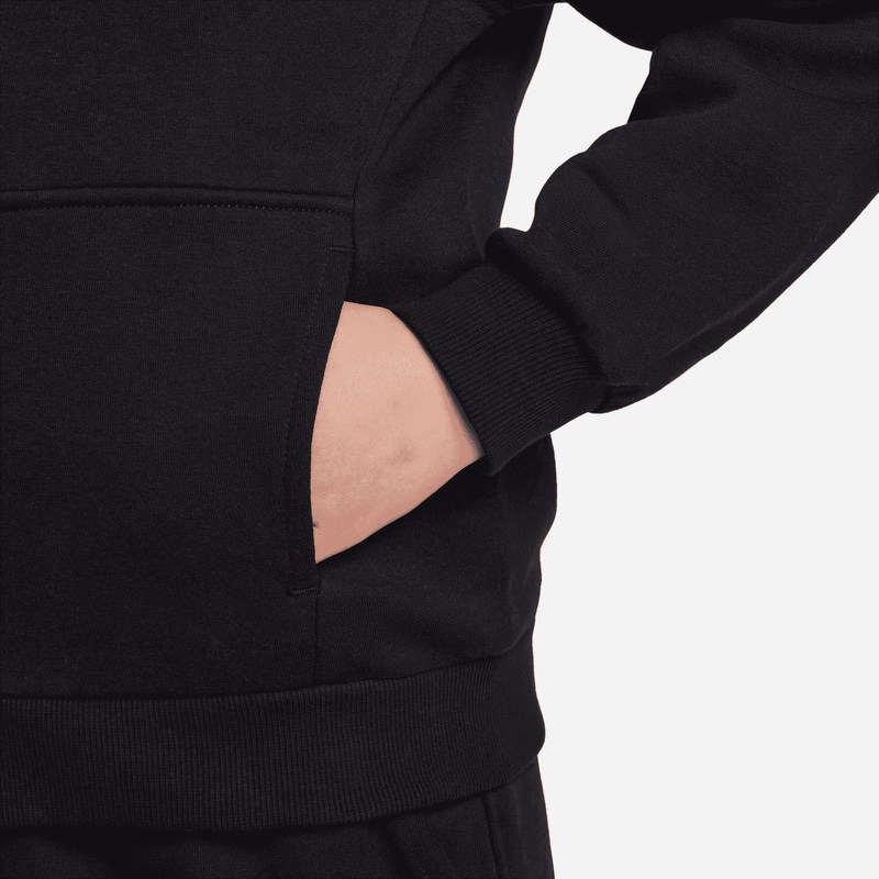 Bluza cu fermoar Nike K NSW CLUB FLC HD FZ LS LBR - imagine 3