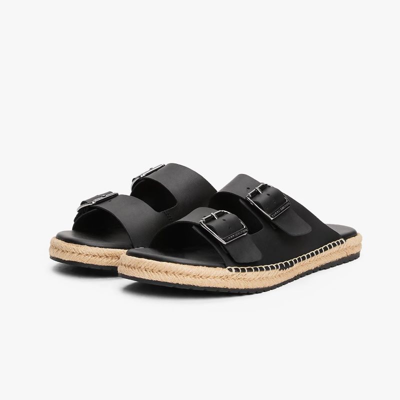 Papuci Tommy Hilfiger FLEX JUTTE HILFIGER LTHSANDAL — foto 2