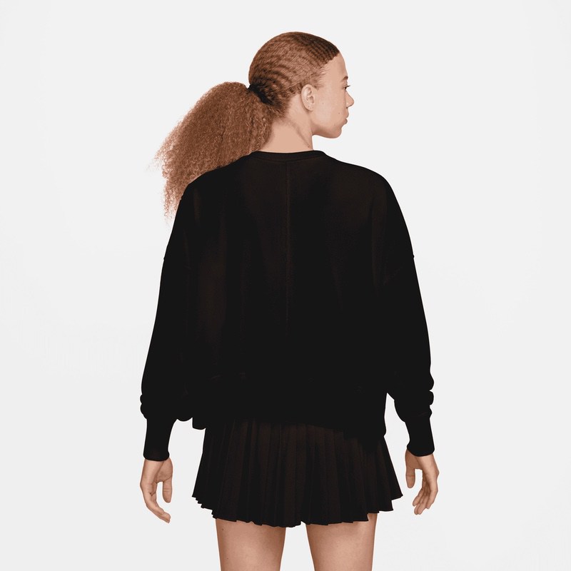 Bluza Nike W NKCT HRTGE FLC OOS GFX CREW - imagine 2