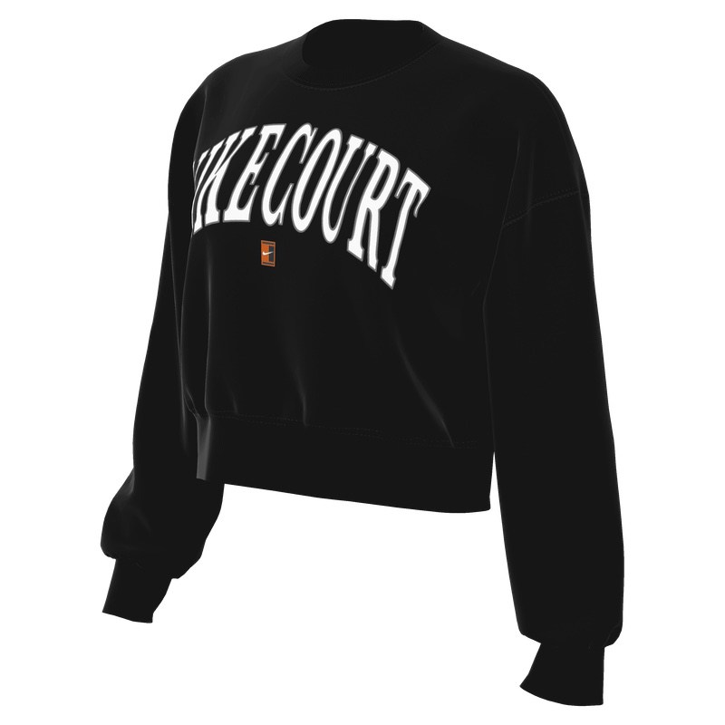 Bluza Nike W NKCT HRTGE FLC OOS GFX CREW - imagine 3