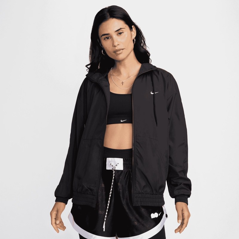 Bluza cu fermoar Nike W NSW ESSNTL UV WVN JKT HD - imagine 5