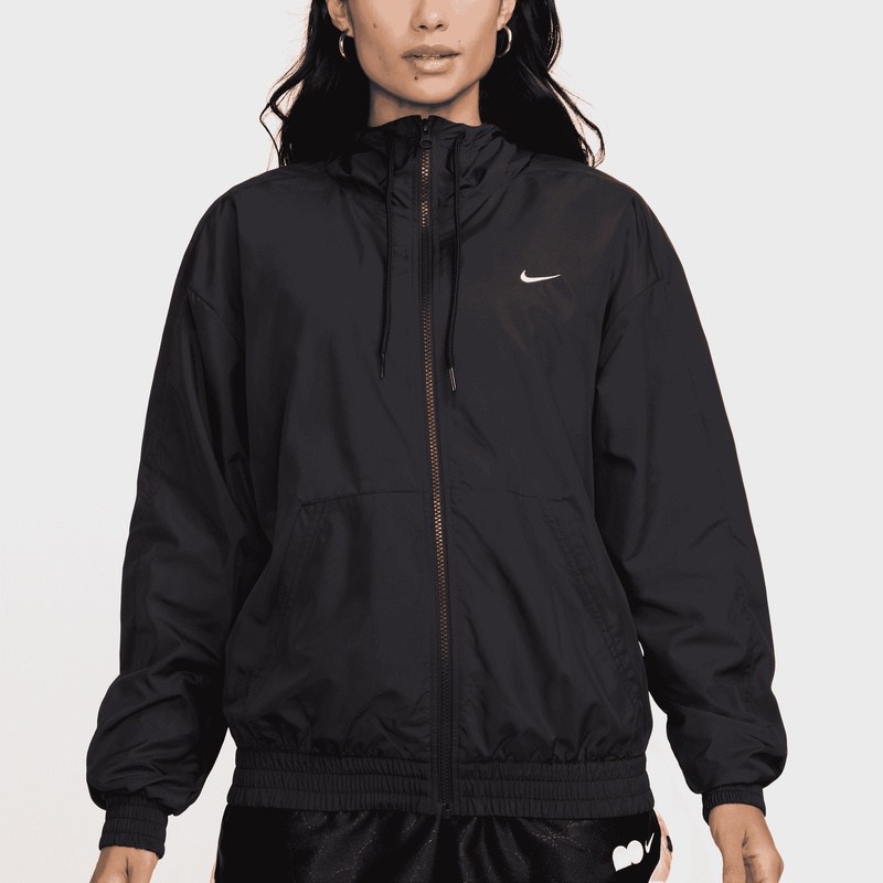 Bluza cu fermoar Nike W NSW ESSNTL UV WVN JKT HD - imagine 3