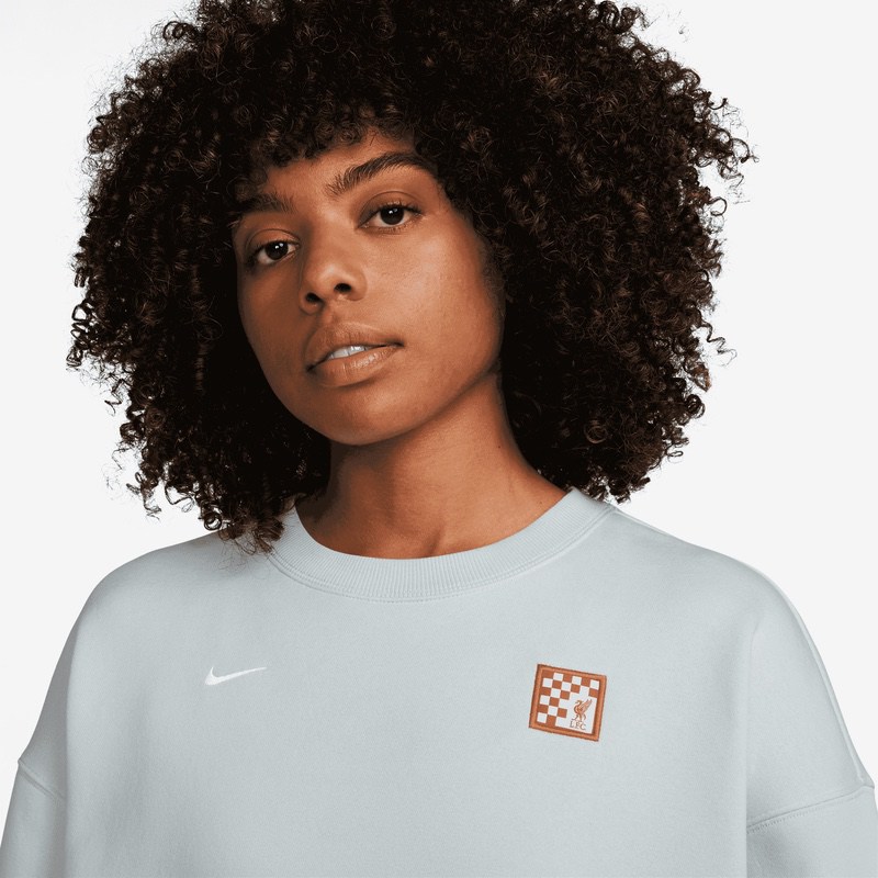 Bluza Nike LFC W NSW PHNX FLC OS CREW 3R - imagine 3