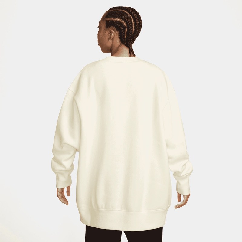 Bluza Nike W NSW PHNX FLC OS LONG CREW - imagine 2