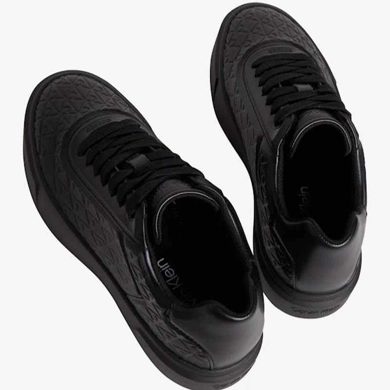 Pantofi sport Calvin Klein BASKET CUPS LACE UP AOP LTH - imagine 3