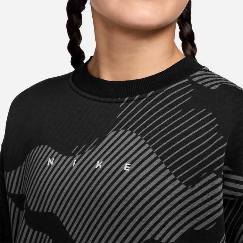 Bluza Nike G NSW CLUB FLC BXY CREW AOP - imagine 3