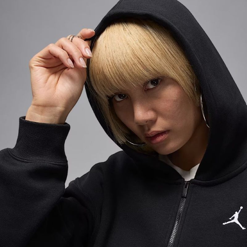 Bluza cu fermoar Nike W J BRK FLC FZ MOD CROP - imagine 3