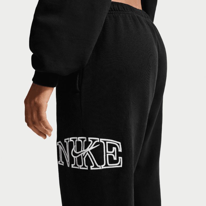 Pantaloni Nike W NK STDO FLC MW OS LGO CF PNT