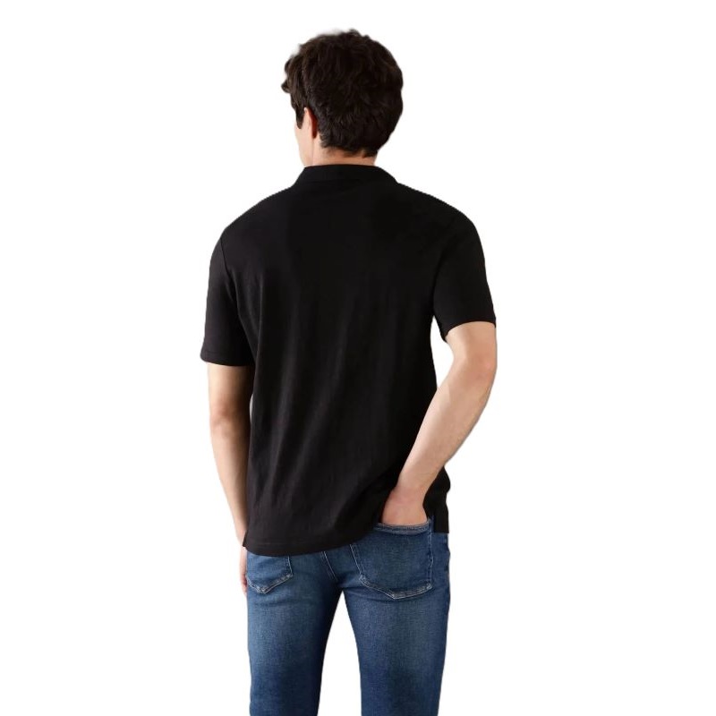 Tricou Calvin Klein LINEN COTTON CUBANCOLLAR POLO - imagine 2