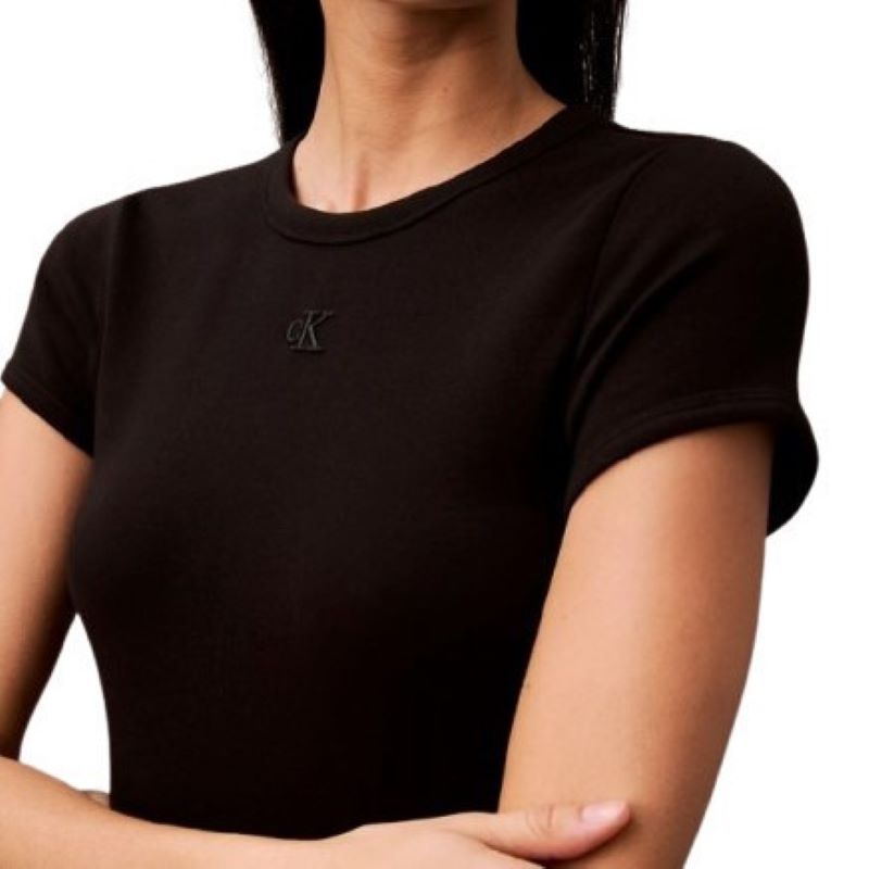 Rochie Calvin Klein SS CTN CNTR 1X1 RB S - imagine 3