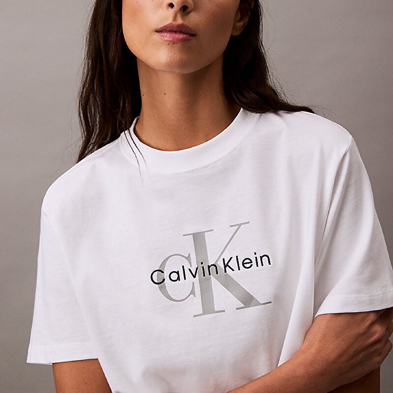 Tricou Calvin Klein HR SS CLSSC MNLG CNC - imagine 3