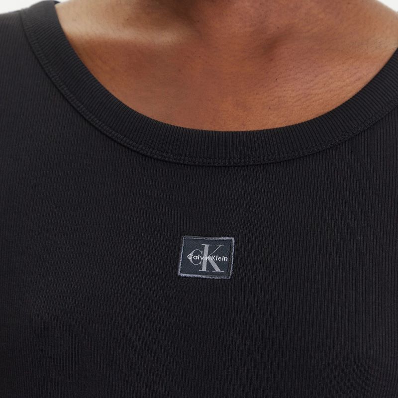 Tricou Calvin Klein A- WOVEN LABEL 2X2 RIB BABYTEE - imagine 3