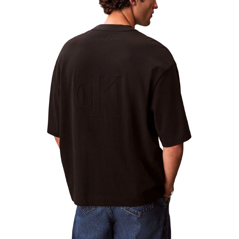 Tricou Calvin Klein SS RLXD COOLING PIQUE EMBOSSED T - imagine 2