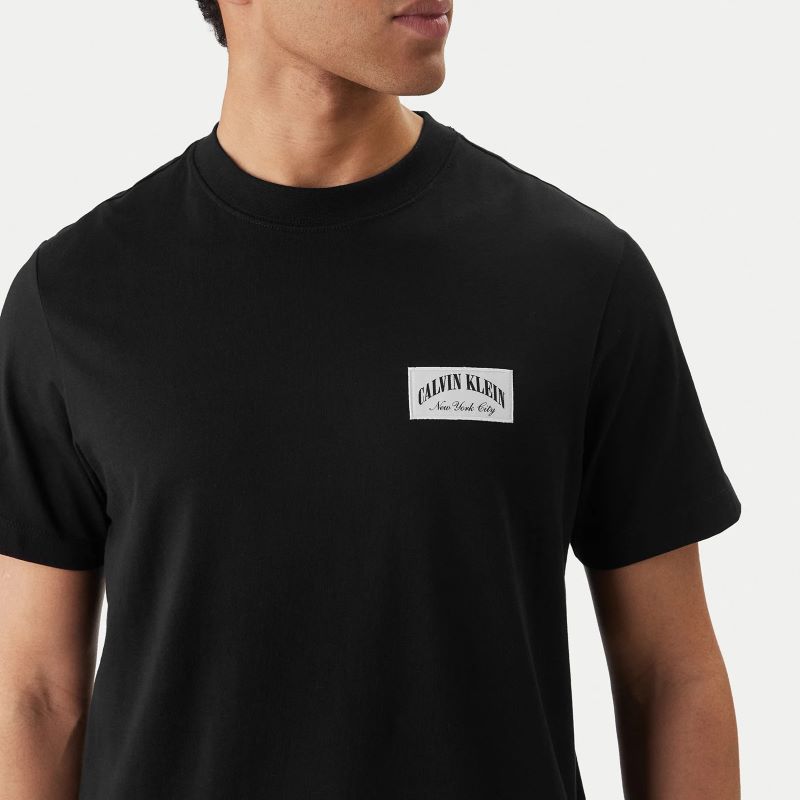 Tricou Calvin Klein SS EASY COLLEGIATE BADGE TEE - imagine 3