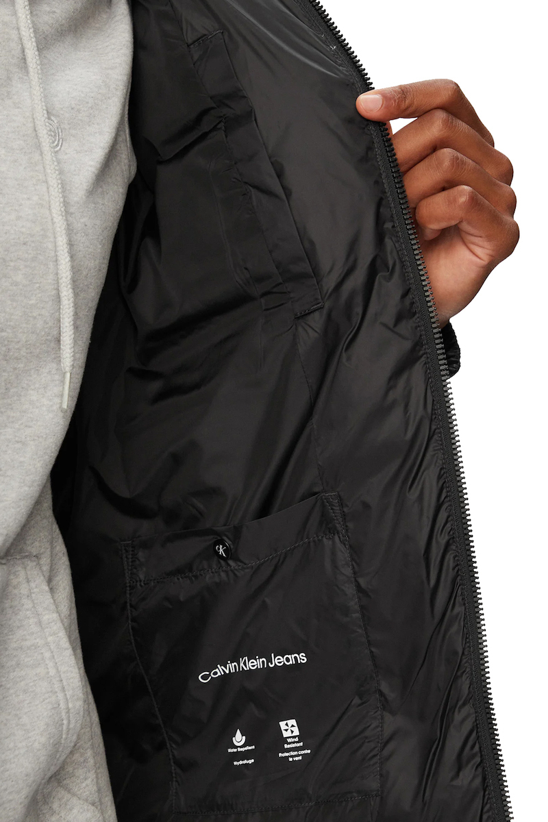 Geaca Calvin Klein LS LTWT NYLON PADDED HOODED PUFF