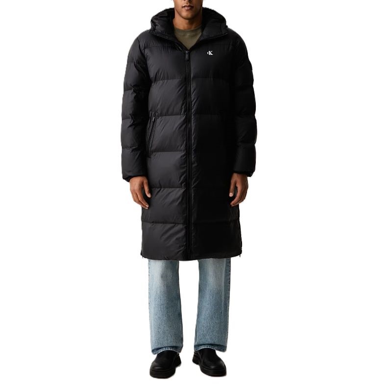 Geaca Calvin Klein LS LONG LENGTH HOODED NYLON PUFF