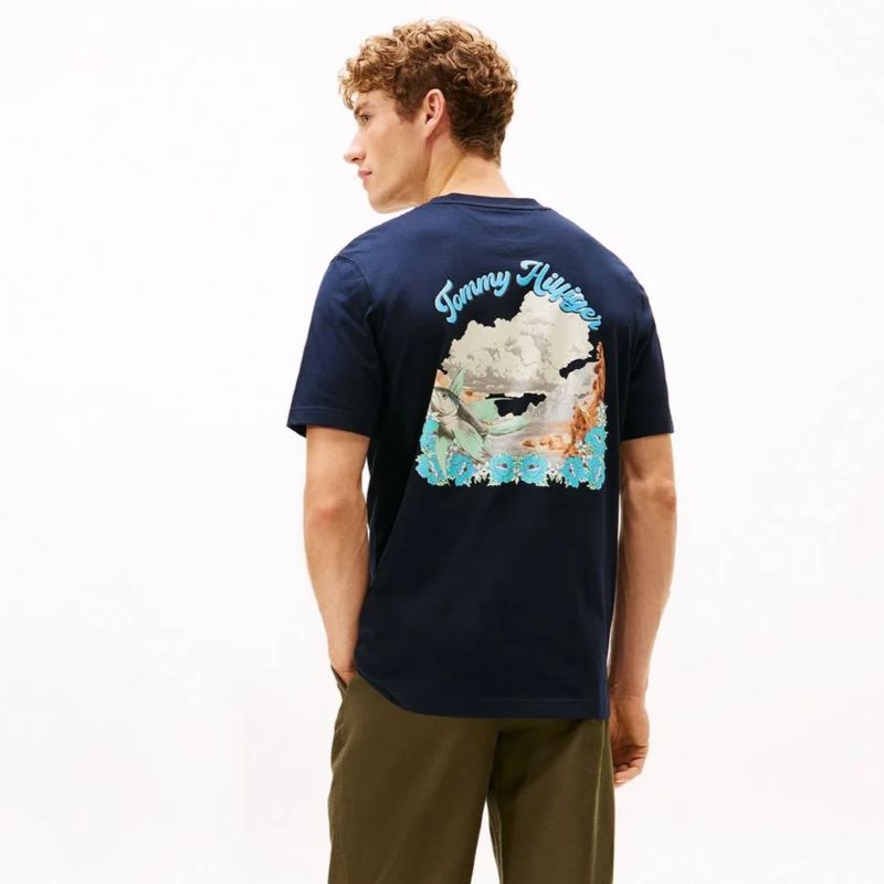 Tricou Tommy Hilfiger IC GRAPHIC TEE - imagine 2