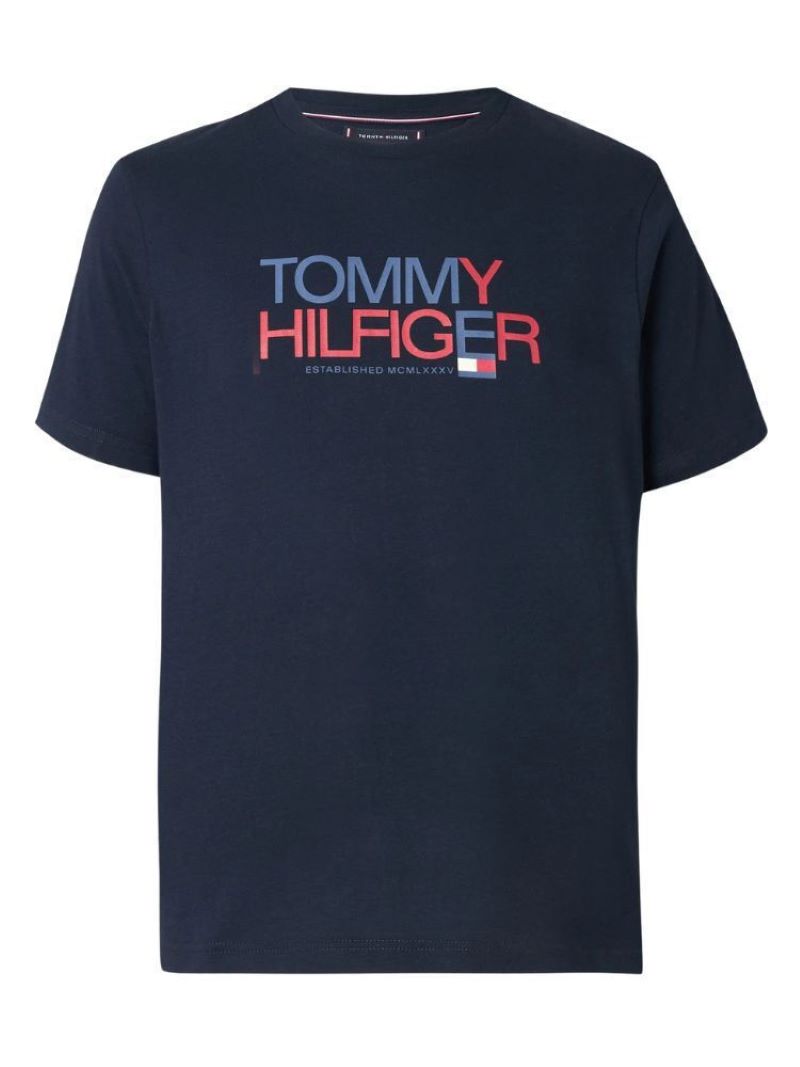 Tricou Tommy Hilfiger BRAND LOVE BIG TEXT TEE - imagine 3